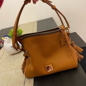dooney and bourke brown mini satchel